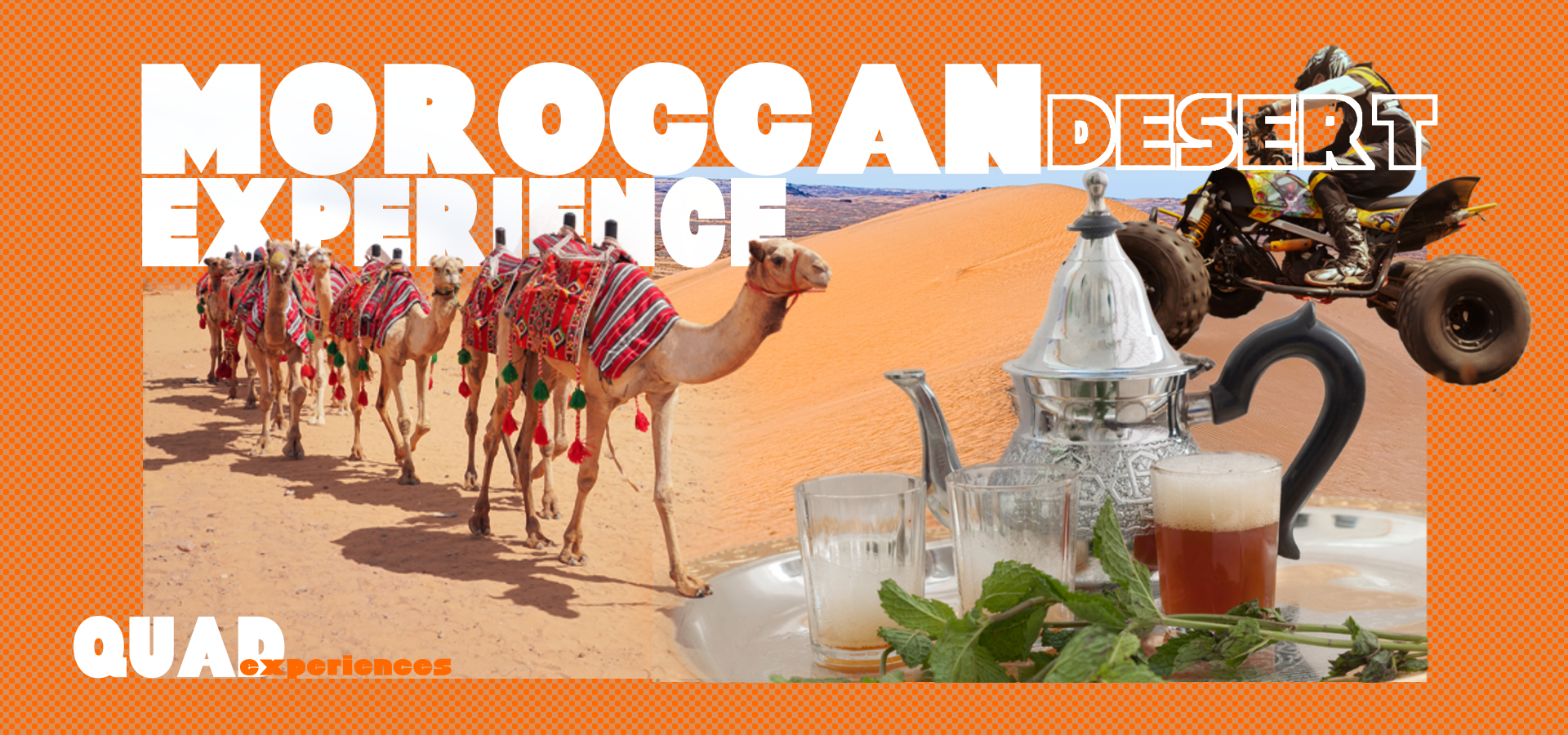 Quad y paseo en camello con pausa de té en el Desierto de Agafay