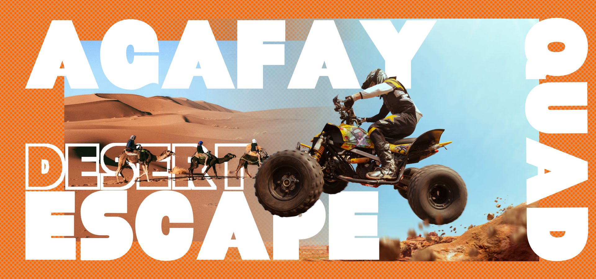 Escapada al desierto de Agafay — Quad y camello al atardecer